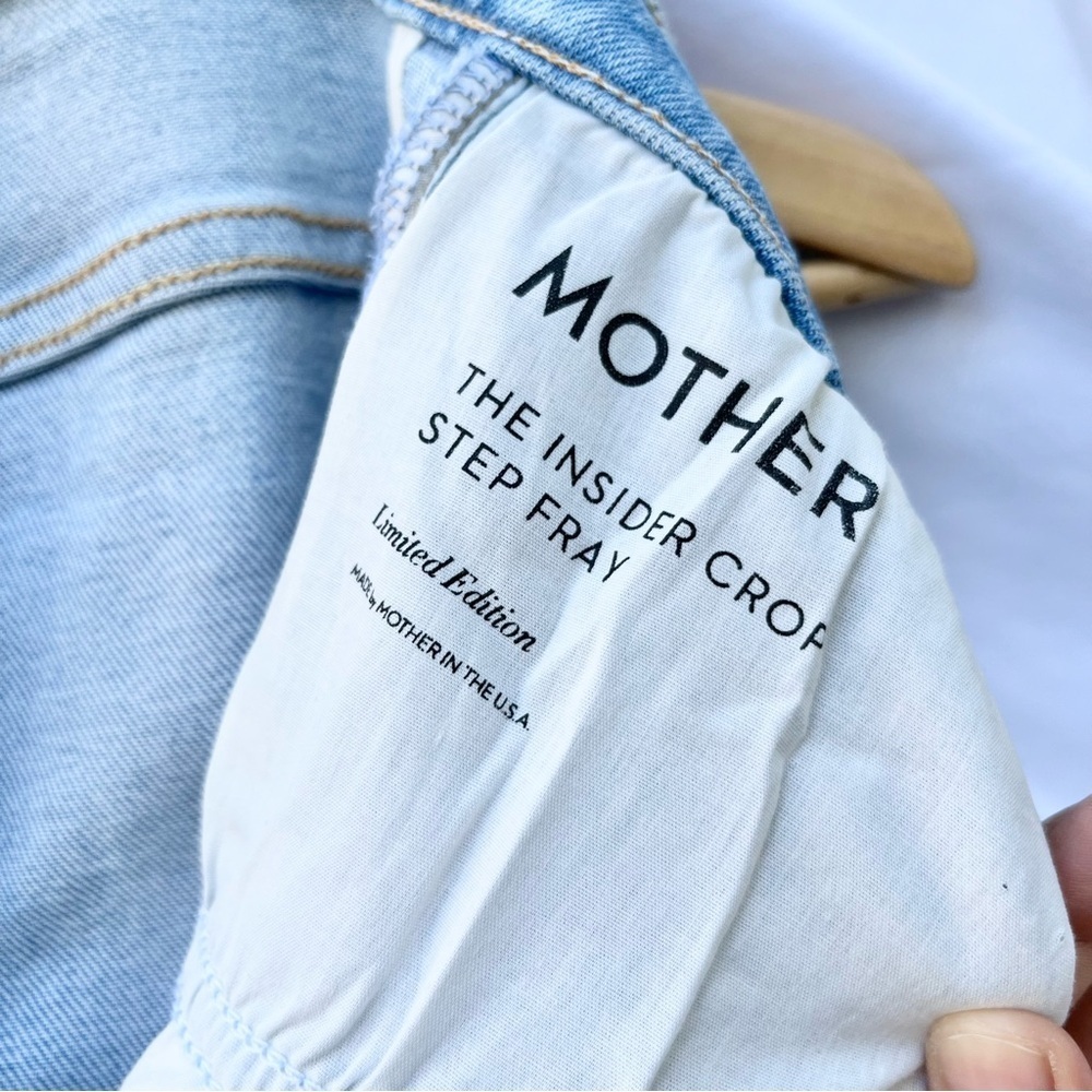 MOTHER | THE INSIDER CROP STEP FRAY IN LIMITED EDITION HIGH WAIST FRAYED SIZE 29 - Picture 7 of 10